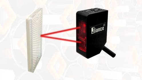 Jiance 针对透明物体有无检测的镜面反射光电开关